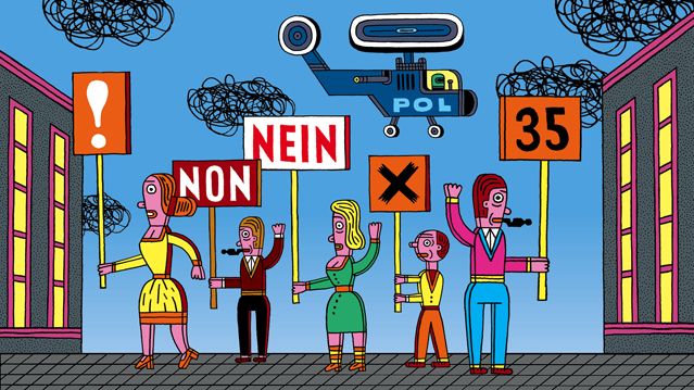 La croissance, à quel prix ? Illustratons sur les manifestations