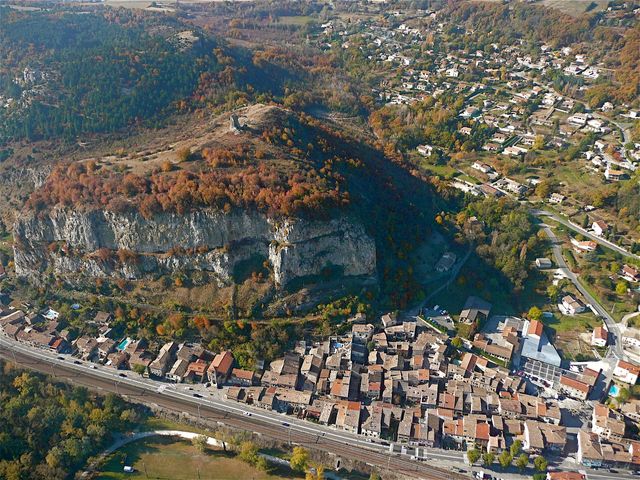 Soyons (Ardèche) - vue aérienne
