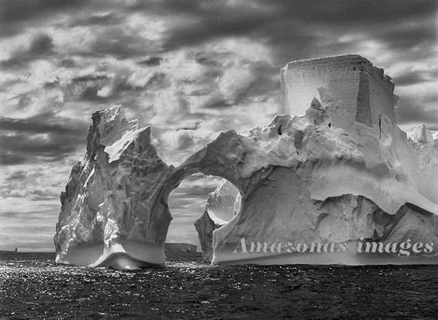 Iceberg entre l’île Paulet et les îles Shetland du sud dans la mer de Weddell. Péninsule Antarctique, 2005.