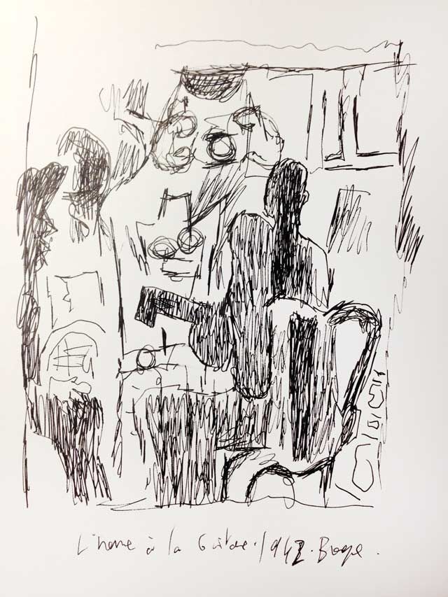 "L'homme à la guitare" de Georges Braque, revu par Joann Sfar