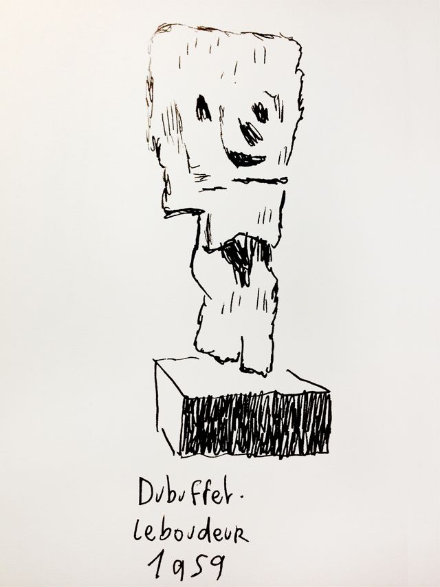 Le boudeur de Dubuffet, revu par Joann Sfar