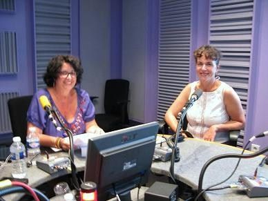 De gauche à droite : Aline Pailler, Agnès Desarthe