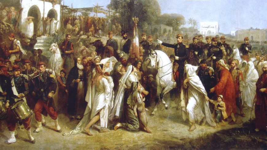 Débarquement du corps expéditionnaire français à Beyrouth (Jean-Adolphe Beaucé)