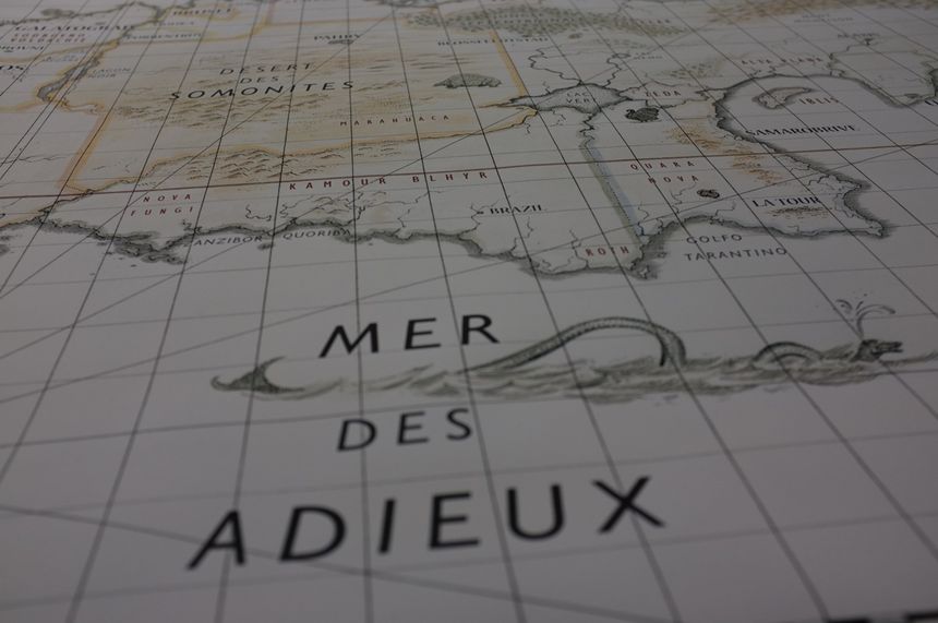 Mer des Adieux, carte des Cités obscures...