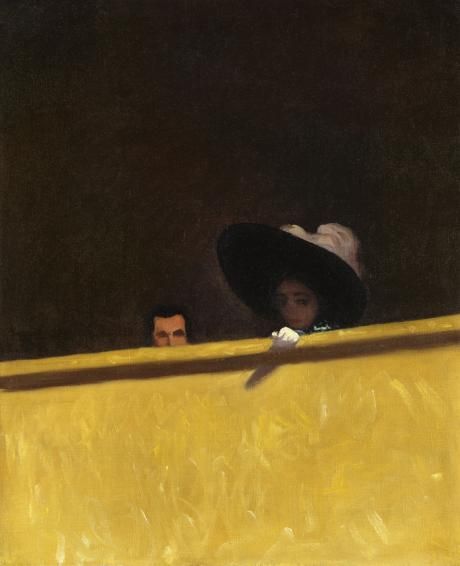 Guy Cogeval-Félix Vallotton, La Loge de théâtre, le Monsieur et la Dame, 1909 Collection particulière