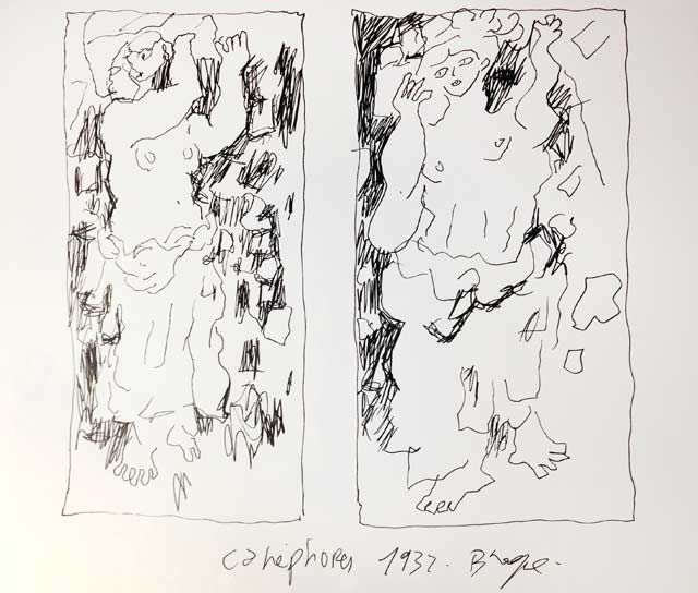 "Canéphores" de Georges Braque, revu par Joann Sfar
