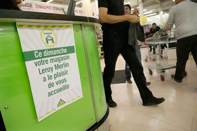 Les magasins Leroy-Merlin ont ouvert sans autorisation le dimanche 29 septembre. Ici à Gennevilliers.