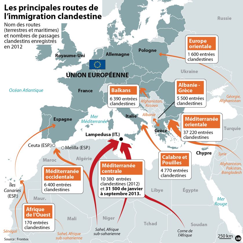 immigration en Europe - drame Lampedusa