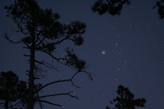Ciel étoilé (l'étoile la plus brillante est Persée)