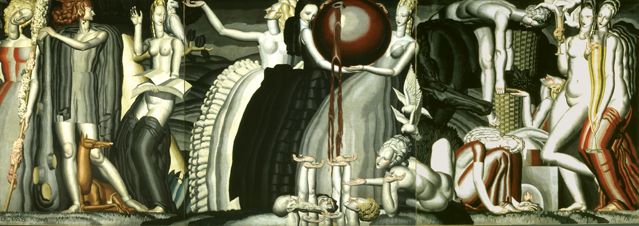 La Vigne et le Vin 1925, Jean Dupas (1882-1964) - huile sur toile / 306x840 - Musée d’Aquitaine, Bordeaux