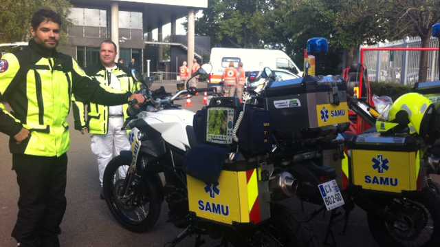 Les nouvelles motos du Samu 92
