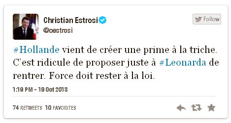 Tweet Estrosi