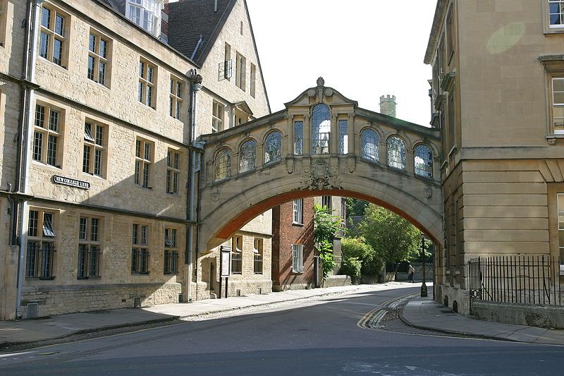 The Bridge of Sighs, Oxford, Grande Bretagne