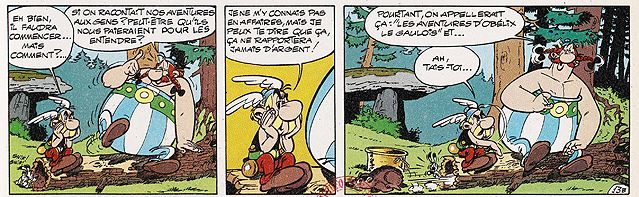 Astérix et le chaudron, planche13 - Texte : René Goscinny. Dessin : Albert Uderzo. Édition originale, Paris, Dargaud, 1969 - BnF