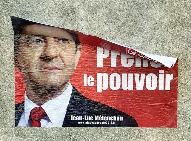 Affiche du Front de Gauche de Jean-Luc Mélenchon