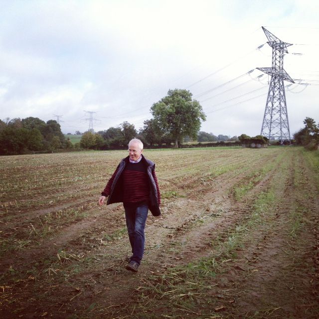 Jean-Claude Bossard, ancien maire du Chefresne, près du lieu de son interpellation du 6 juin 2012.