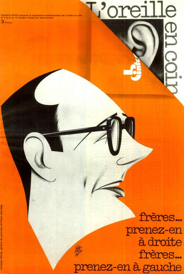 Chirac Oreille en Coin Illustration 1976