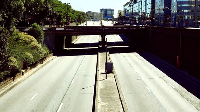 Le périph parisien n'a jamais été aussi vide