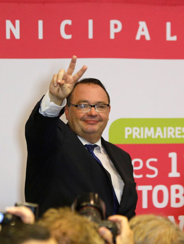 Patrick Mennucci à la fédération socialiste après sa victoire à la primaire