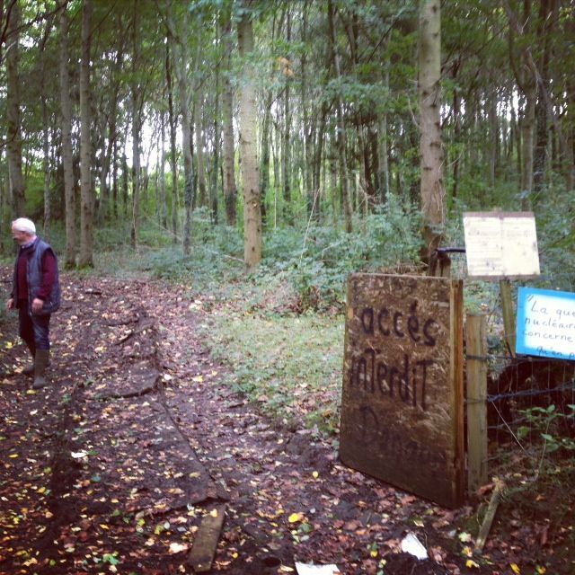 Le bois de Jean-Claude Bossard fut pendant plusieurs mois le lieu de la pédagogie de la lutte anti-THT.