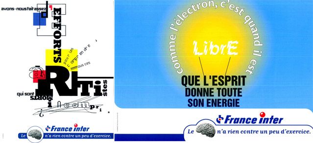 Campagne 1999 - le cerveau...- France Inter a 50 ans