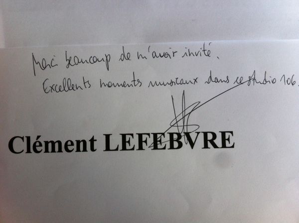 Dédicace Clément Lefebvre
