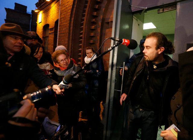Saint Petersbourg, Francesco Pisanu au moment de sa libération de prison