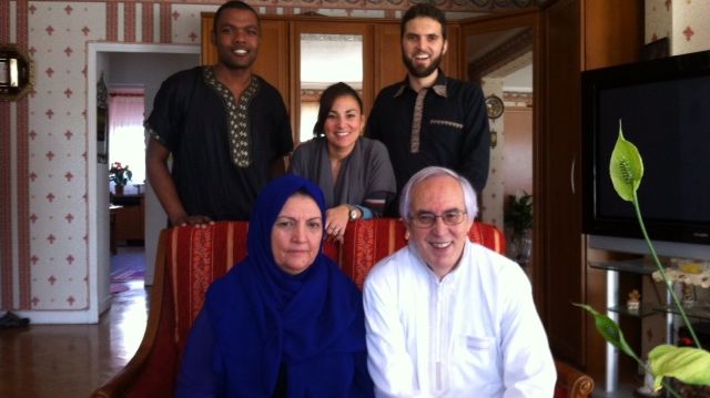Ludovic Mohamed Zahed (en haut à droite) et sa famille
