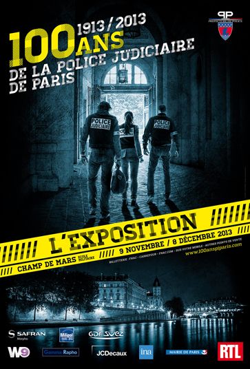 Affiche 100 ans de la Police Judiciaire de Paris