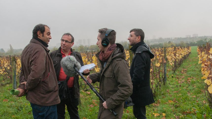 Hervé Bennezon, historien et Emmanuel Monteau, oenologue