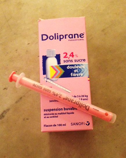 Pipette et doliprane
