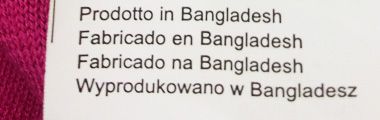 Etiquette Made in Bangladesh