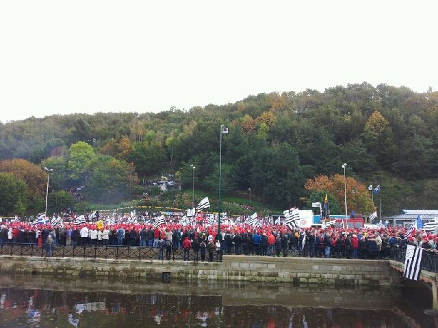 Manifestation à Quimper