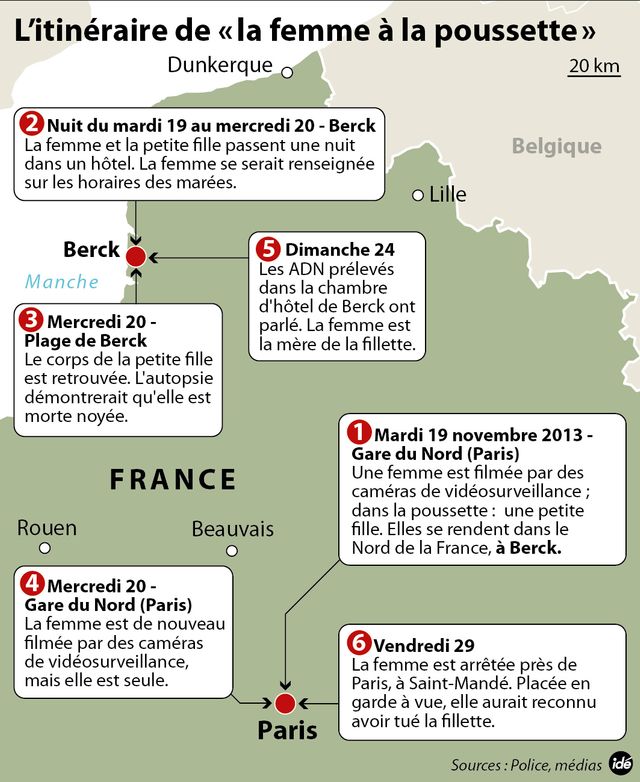 La mère de la fillette est venue à Berck "pour la tuer"