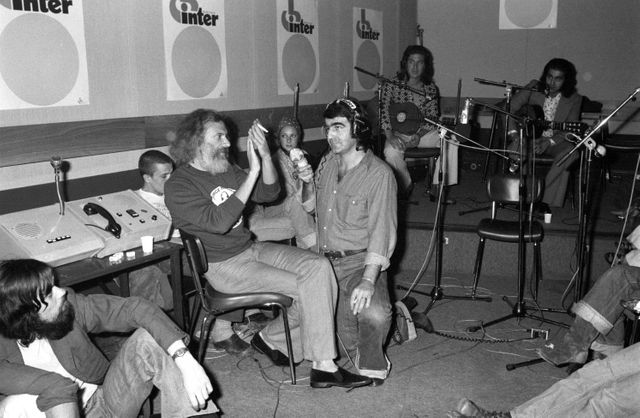 Moustaki invité de "Studio de nuit" de Jean-Louis Foulquier, sept 1975