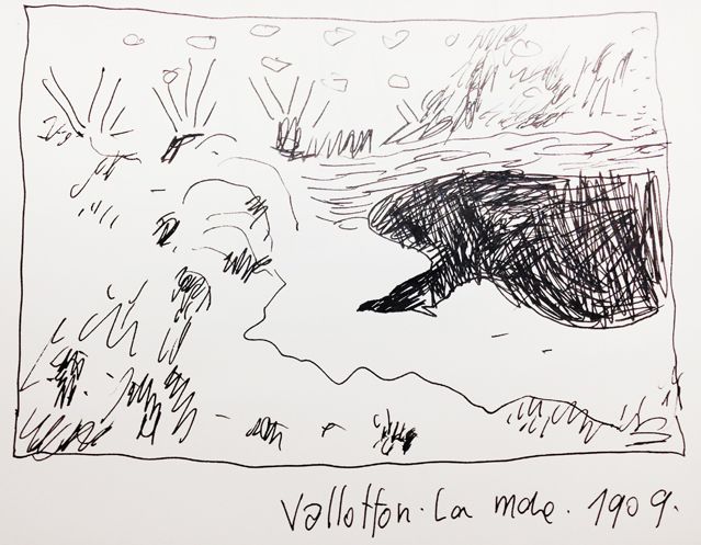 "La mare" de Vallotton, croqué par Joann Sfar