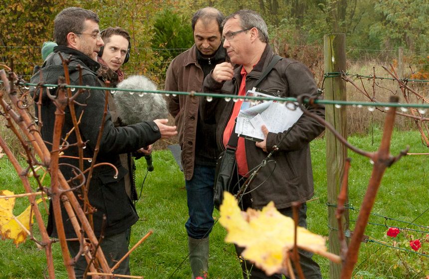 Hervé Bennezon, historien et Emmanuel Monteau, oenologue