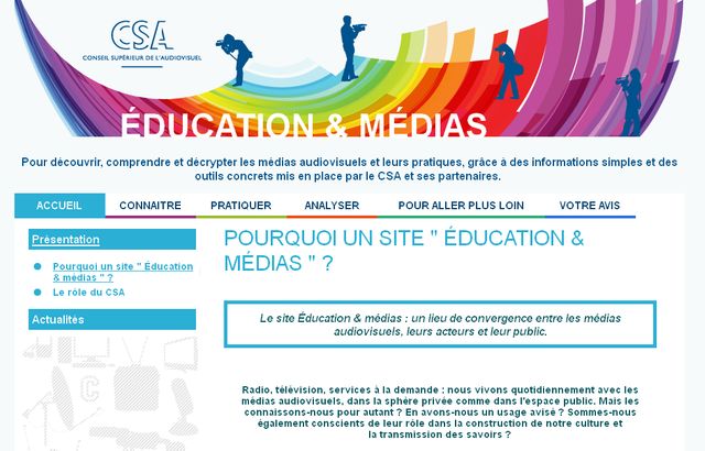Le nouveau site pédagogique du CSA