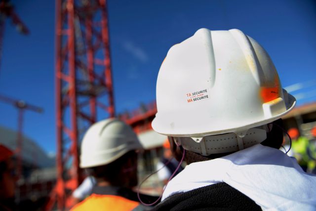 Sur un chantier, en Provence