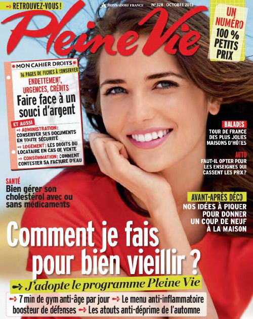 Couverture du magazine "Pleine Vie" d'octobre 2013