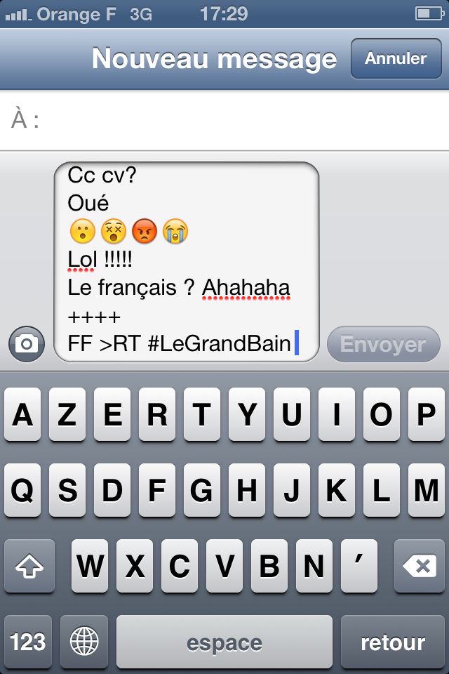 Capture d'écran Iphone