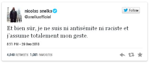 tweet Anelka