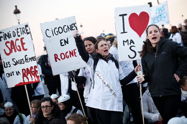 Manifestation de sages-femmes