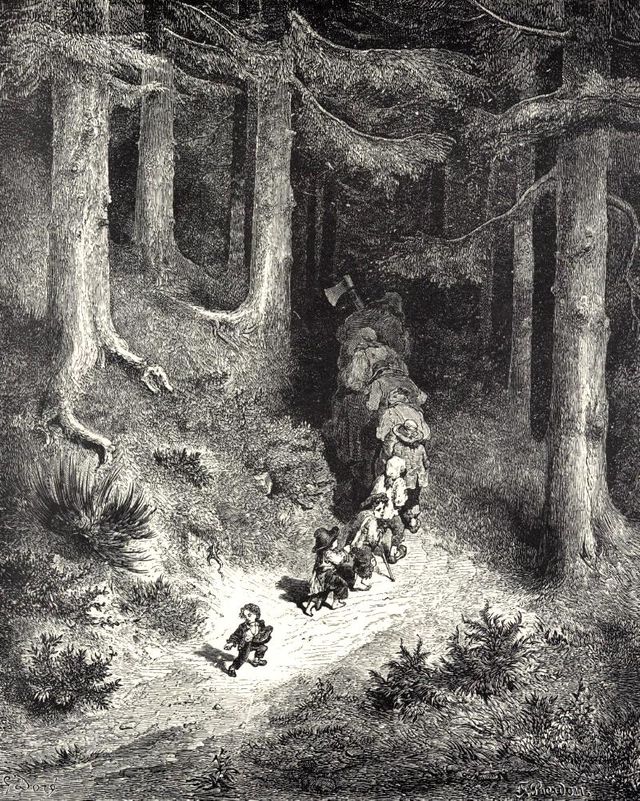 Le petit Poucet - gravure de Gustave Doré - XIXème siècle