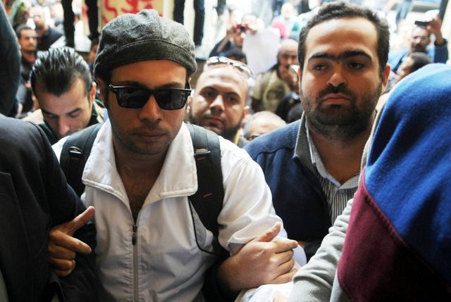 Mohamed Adel à droite et Ahmed Maher à gauche