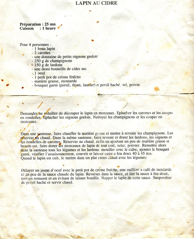 recette lapin