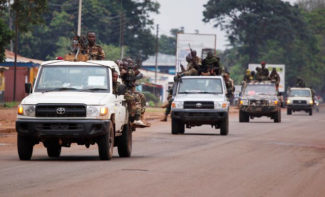 Convoi de combattants de l'ex-Séléka à Bangui