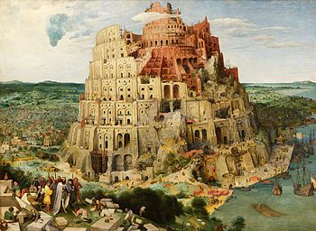 La tour de Babel par Pieter Bruegel l'Ancien, 1563.