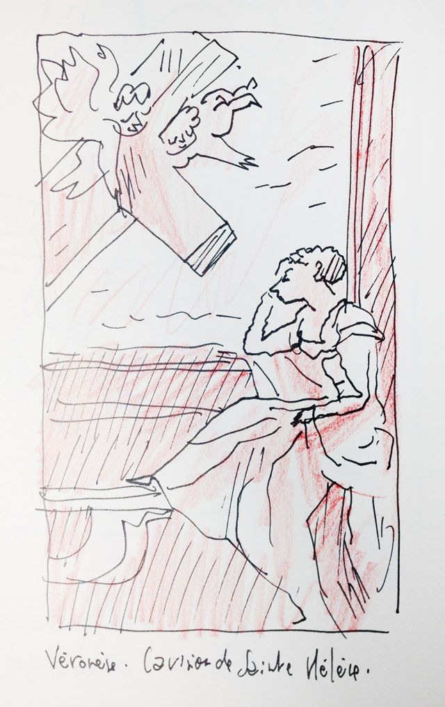 "Conversion de Ste Hélène" par Véronèse, croqué par Joann Sfar