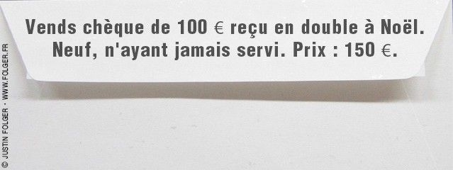 Billet d'Humeur Justin Folger 30/12/2013